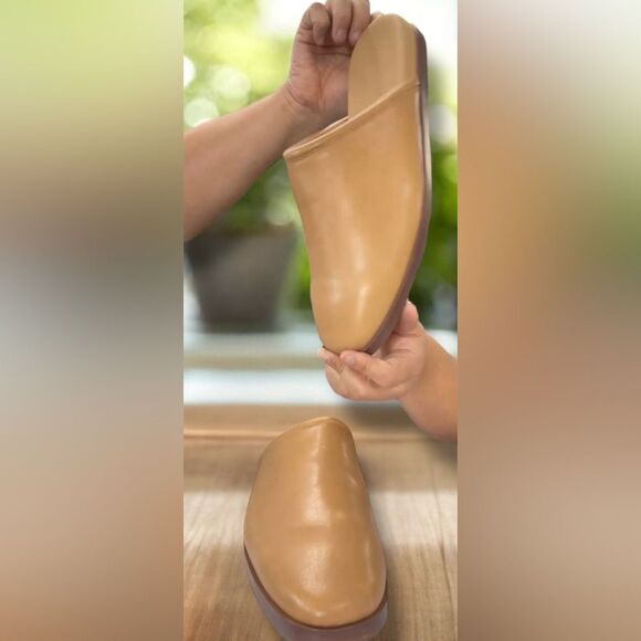 Madewell Louisa Women’s Amber Brown Leather Mule Loafer Flat Size 11 - Picture 7 of 12